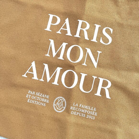 NEW Sezane Paris Mon Amour Tote (Cafe) - Picture 4 of 8